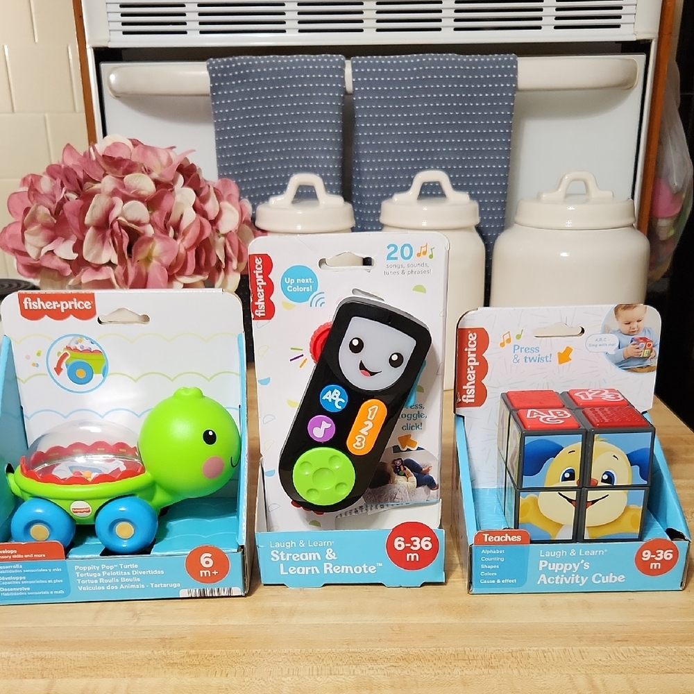 3 FISHER PRICE INFANT TOYS
